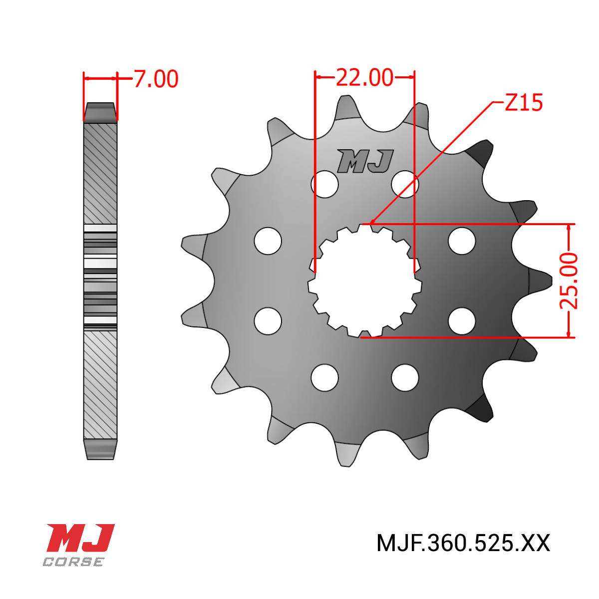 Front Sprocket For Royal Enfield Himalayan 411 Sleet 2019 2021 MJ Corse