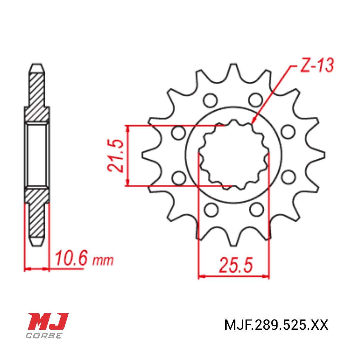 Front Sprocket Benelli Trk Mj Corse