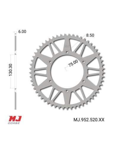 Corona MJ para Yamaha YZ 400 1999