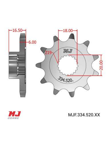 Pignone per Montesa Cota 4RT 260 2014-2021