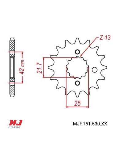 Ritzel für Yamaha YZF 600 R Thunder Cat 1996-2003