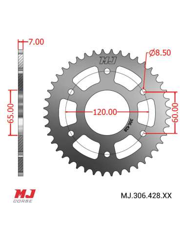 Corona MJ para Derbi SPECIAL 125