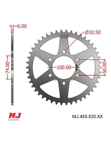 Corona MJ per Hyosung GV 250 EFI 2011-2012