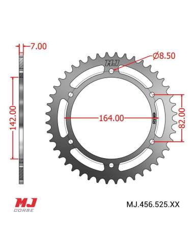 MJ-Hintere Kettenräder Für Hyosung GT 650 Comet 2004-2010