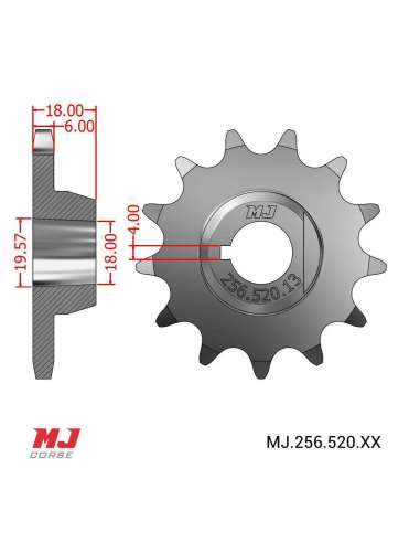 Pignon compatible avec Montesa Rapita 250