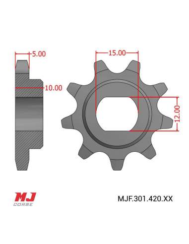 Front sprocket for IMR MX 50