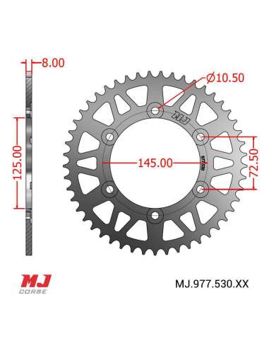 Corona MJ para Yamaha FZR 500 1989-1990