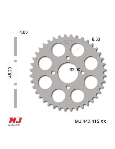 Rear sprocket for Rieju RS1