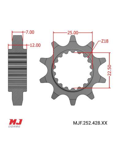 Front sprocket for Electric Motion EPURE