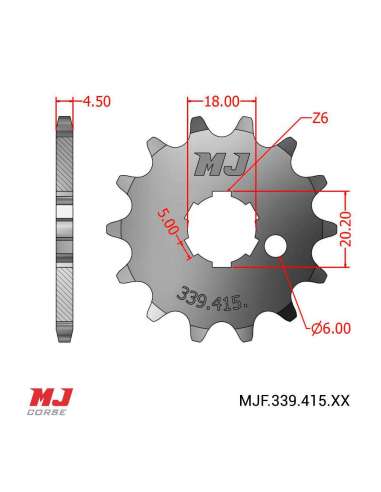 Pignon compatible avec Bultaco 48 GT