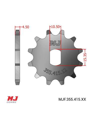 Pignon compatible avec Rieju Minarelli