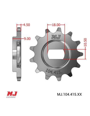 Front sprocket Gimson ELITE