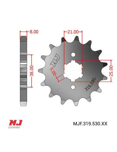 Pignon compatible avec Laverda 500