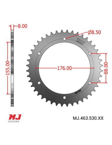 Corona MJ para Triumph Speed 94 1050  2016