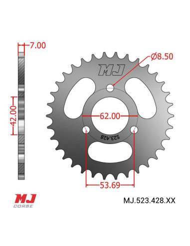 MJ-Hintere Kettenräder Für Masai K 150 2011-2013