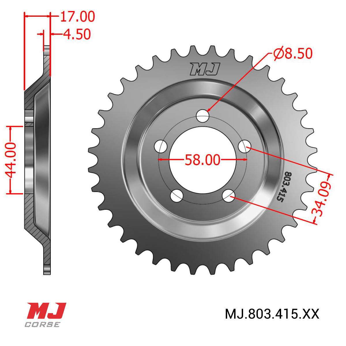 Mj Hintere Kettenr Der F R Gimson Super Polaris Mj Corse