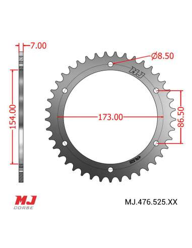 MJ-Hintere Kettenräder Für Aprilia RST 1000 FUTURA