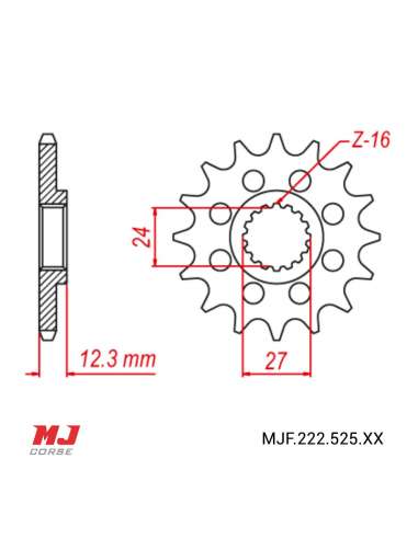 Front sprocket for Suzuki GSX-R 1000 2017-2022