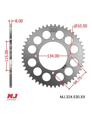 Corona MJ para DUCATI Indiana Custom 650 87-88