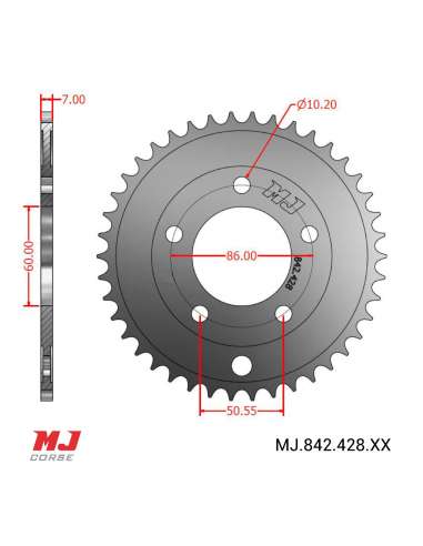 Corona MJ para Rieju 325