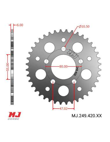 Couronne MJ compatible avec Puch Cobra Sport