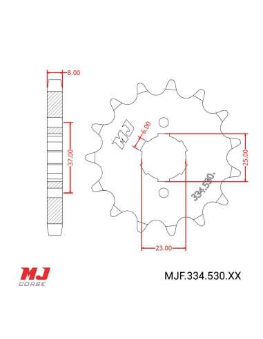 Piñón para Masai A 300 06-09