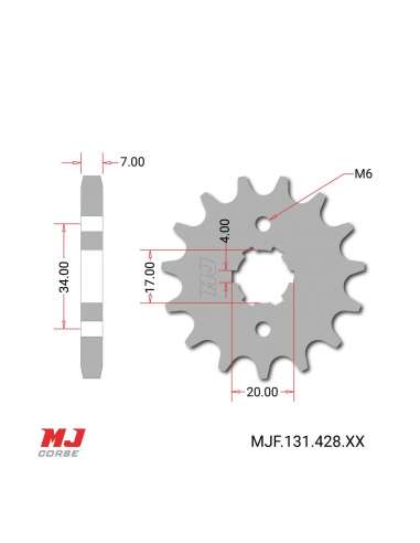 Front sprocket for SWM Gran Milano Outlaw 125 20-22