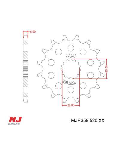 Pignon compatible avec Royal Enfield Super Meteor 650