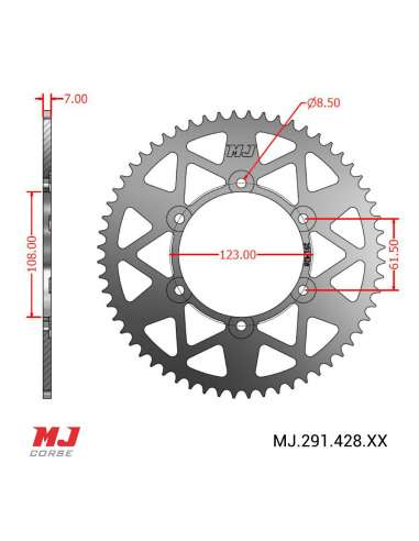 MJ-Hintere Kettenräder Für Aprilia RS4 125 11-23