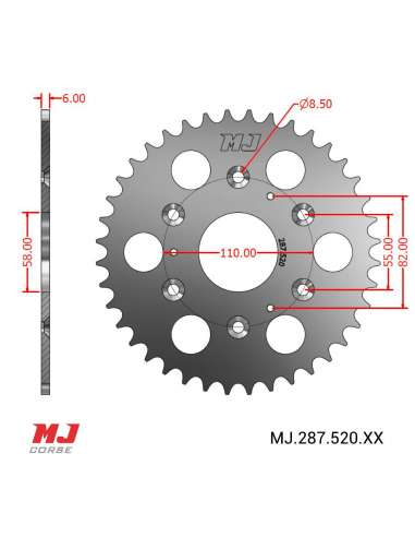 Corona MJ per Aprilia Classic 125 97-2001