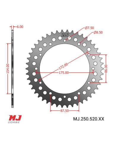 Couronne MJ compatible avec SWM 370 CROSS