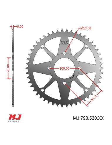 Corona MJ para Kawasaki KLT 200 83-84