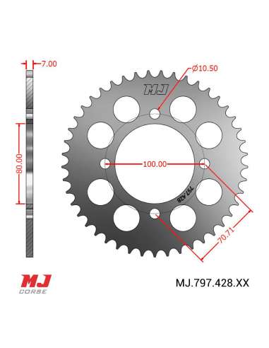 Corona MJ para Suzuki Marauder 125 (GZ 125) 98-11