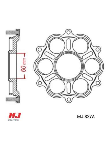 Adattatore per corona Ducati Panigale 1103 V4 18-21