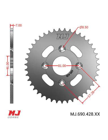 Corona MJ para Motobi Imperiale Sport 125