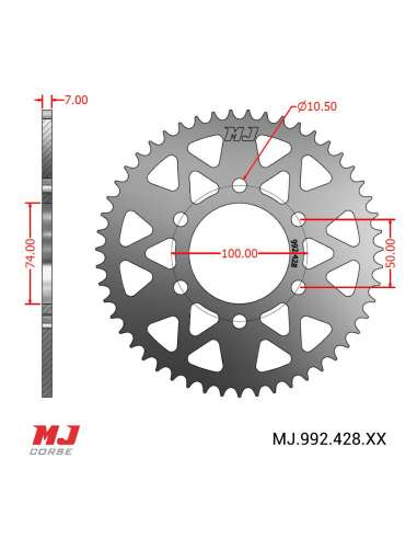 Corona MJ para Hyosung GV 125 S Aquila Euro4 18-22