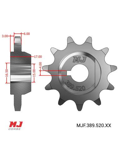 Ritzel für Montesa COTA 304 (Offset)