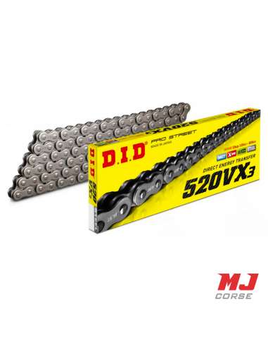 DID VX3 X-Ring chain 118 links 520H in steel color