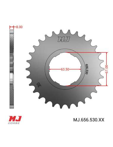 MJ rear sprocket for Indian Scout