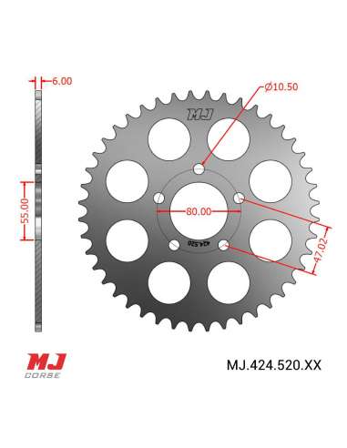 Corona MJ per Merlin Replica Gallach (5 viti)