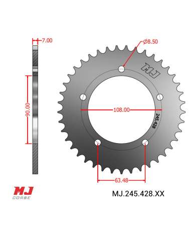 Corona MJ para MV AGUSTA 350 B