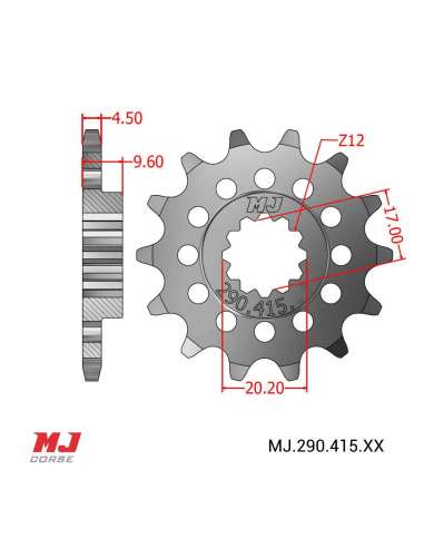 Pignon compatible avec KTM 85 XC