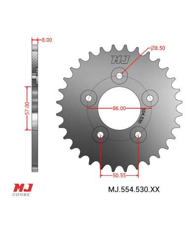 Corona MJ per AZEL RD 250