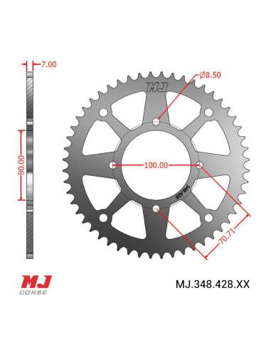 Corona MJ per Honda CRF 125 2014-2023