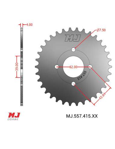 Couronne MJ compatible avec PUCH Magnum 50