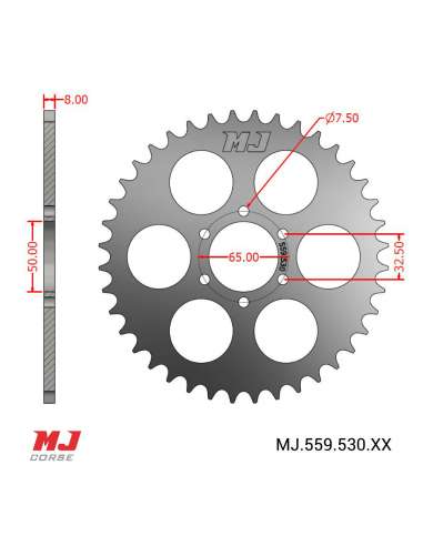 MJ-Hintere Kettenräder Für MOTOCONFORT L2 500