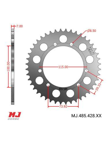 Corona MJ para MACAL TRAIL II 75