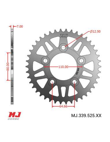 Corona MJ para Honda Africa Twin 1100 20-24