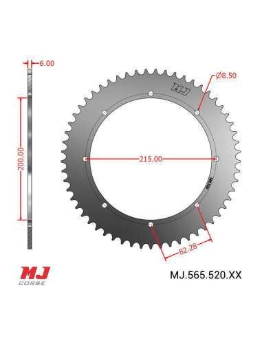 MJ-Hintere Kettenräder Für KTM 125 MC