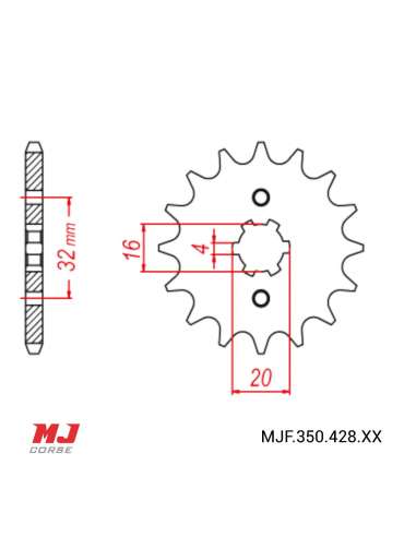 Pignone per HYOSUNG XRX 125 LC Enduro 13-14